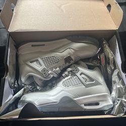 6.5 Youth Jordan 4 Retro Dust Blue Chill 