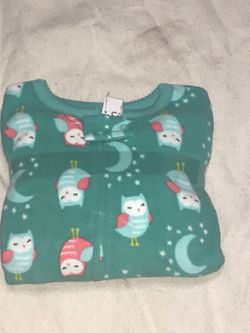 NEW Girl Flannel Onesie 4T