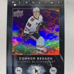 2024 Upper Deck Connor Bedard Playlist #PL-14 Chicago Blackhawks