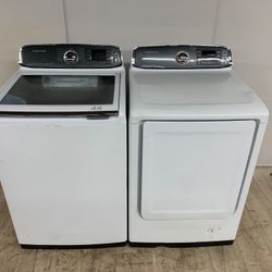 SAMSUNG XL WASHER AND DRYER