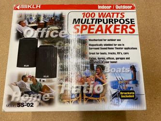 KLH 100 Watts Multipurpose Speakers Indoor/Outdoor
