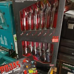 Icon Professional Large Reversible Ratcheting Wrench Set SAE 6 Piece Set 