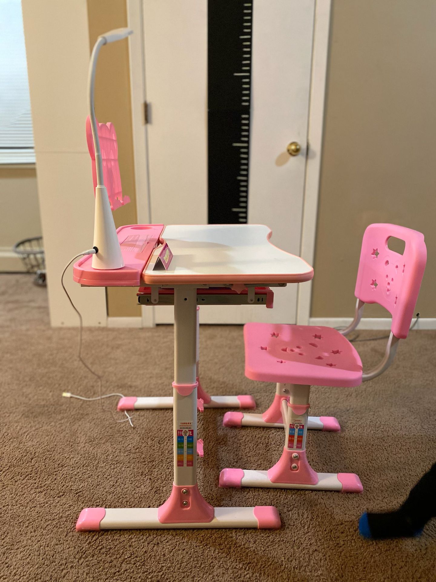 Pink New School Desk
