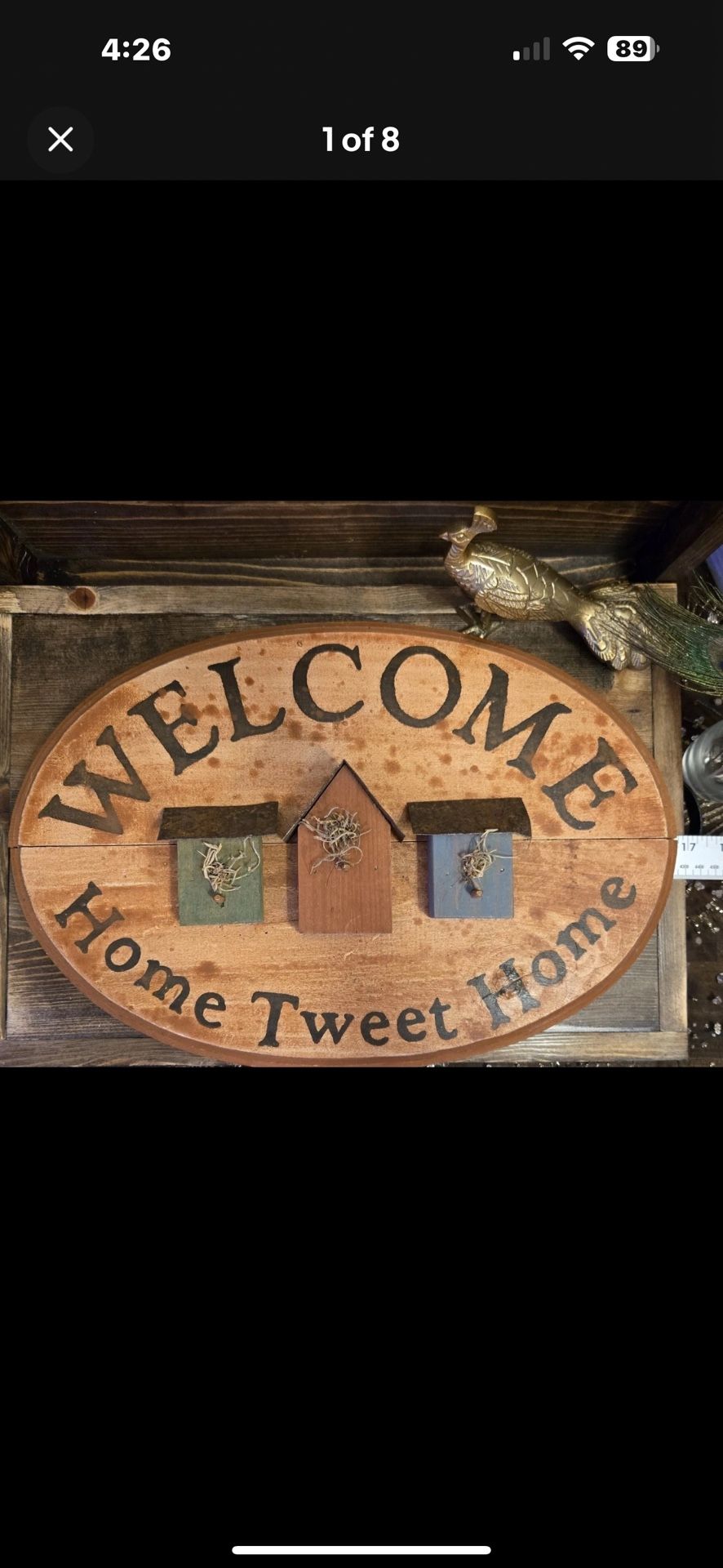 PNW Larry Simons Vintage Wood Sign LAST MINUTE GIFT!