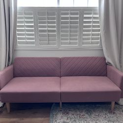 Couch Pink / Futon Bed 