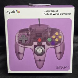 Nintendo 64 Proto64 Wired Controller (Amethyst) - XYAB