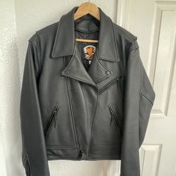 Thick Genuine Leather Motorcycle Jacket 