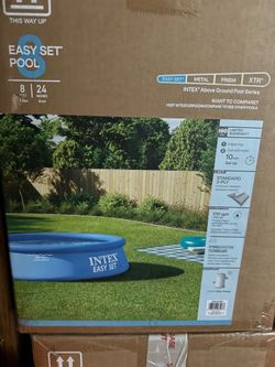 Intex pool with pump