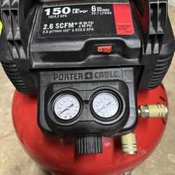 Porter-Cable 6 Gal. 150 PSI Portable Electric Pancake Air Compressor