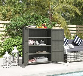 Rattan Wicker Outdoor Storage