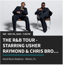 🔥 USHER & CHRIS BROWN – 8 TICKETS AVAILABLE! 🔥