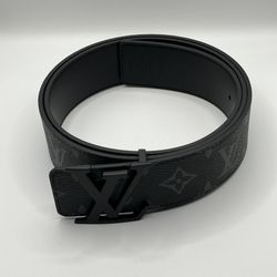 Louis Vuitton Initiales 40mm Matte Black Belt