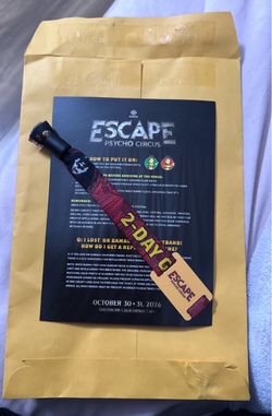 Escape Halloween ticket
