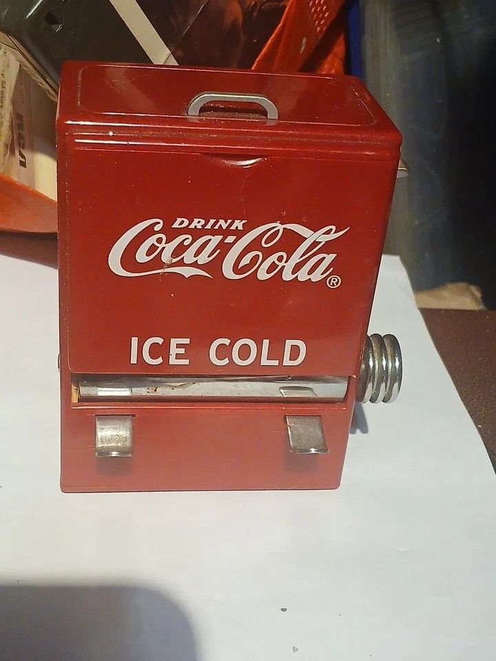 Vintage 1995 Coca Cola Cooler Style Toothpick Dispenser A Beauty Like New Located In Palm Springs Ca