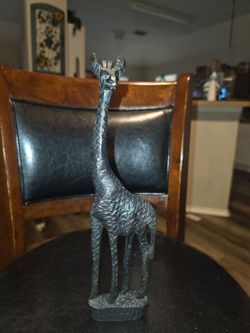 Hand-Carved Giraffe Figurine