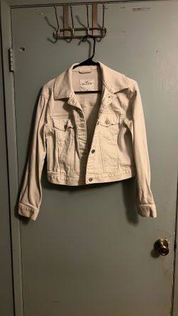 White Hollister Jean Jacket
