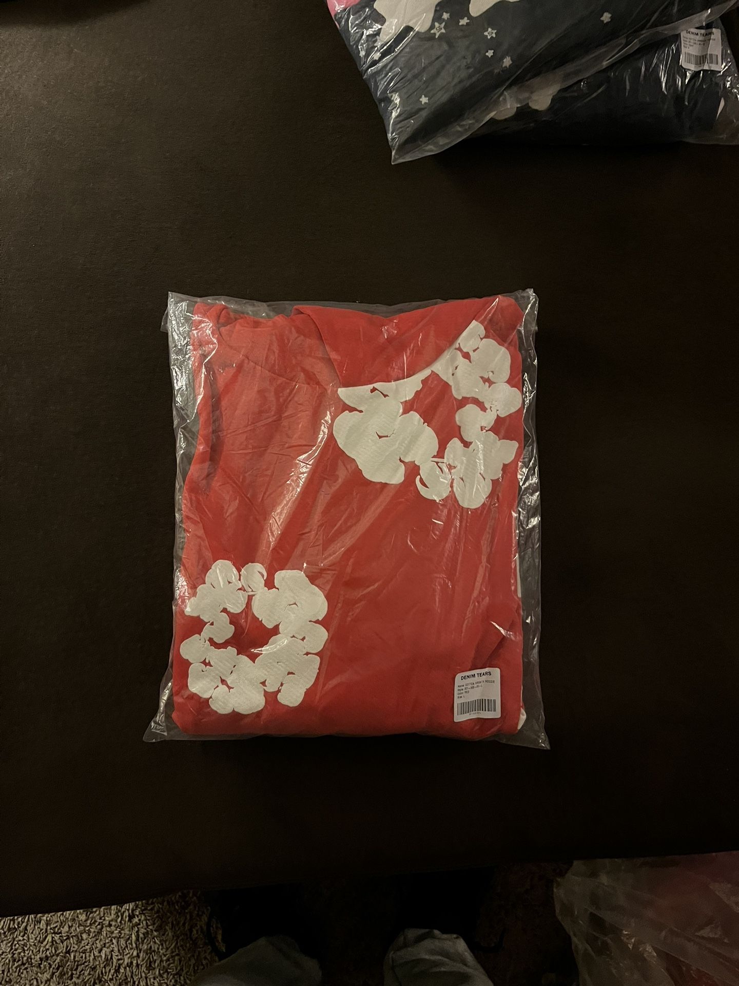 Red Demin Tears Hoodie