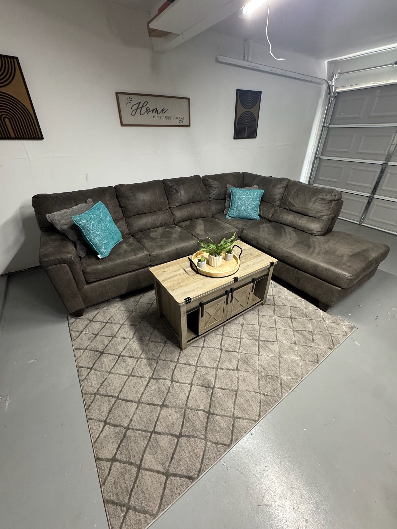 Dark Grey Sectional Free Delivery