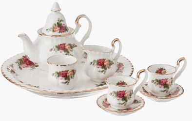 Royal Albert nine piece mini porcelainTea set