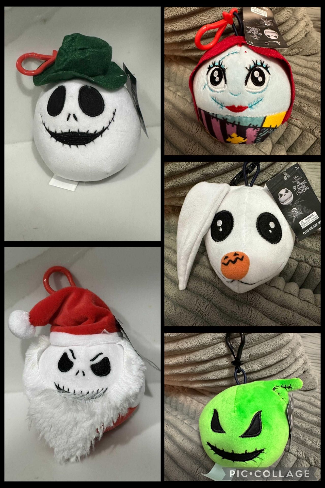 Nightmare Before Christmas Plush Bag Clip