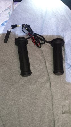 Heated Motorcycle Handlebar Grips with Wiring