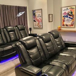 🖤 PARTY TİME SOFA RECLİNER 👌 ASHLEY FURNİTURE/LOVESEAT AVAİLABLE 