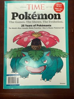 TIME Special Edition Pokémon 25 Years of Time Magazine Pokémania Venusaur Cover