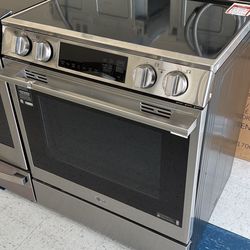 30 in. 6.3 cu. ft. Smart 4-Element Induction Slide-In Range Stainless Steel with ProBake Convection, Air Fry