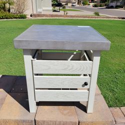 Fire Pit Propane Tank Holder/Plant Stand/ End Table