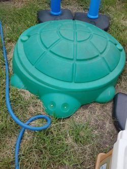 Turtle sandbox with lid $55