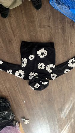 Denim Tears Cotton Wreath Hoodie Black