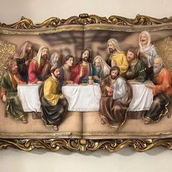 Beautiful 3D Santa Cena Frame $100