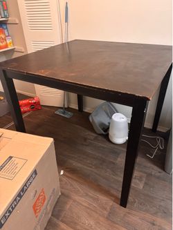 Bar height table no chairs