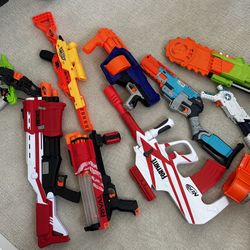 18 Nerf Guns