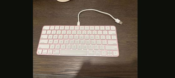 Apple A1242 Wired USB Compact Keyboard Pink/White