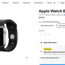 Popl NFC Apple Watch Band (44mm) – Brand New, Because I Ordered the Wrong Size!