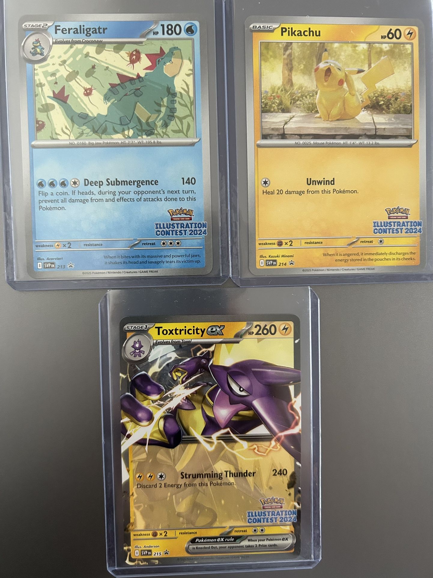 Mint 2024 Pokémon Illustration Contest Promo Cards
