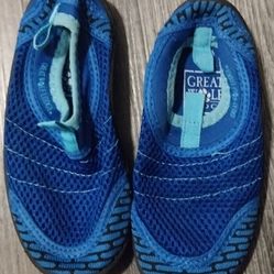 Kids Rockin Royal Blue Neoprene Water Shoes Size 10 