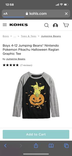 Pikachu Halloween Long-sleeve  Size 10
