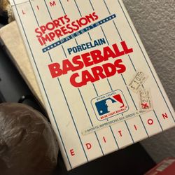 Porcelain Baseball Card Mint Condition