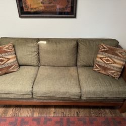 Stickily Wood Couch