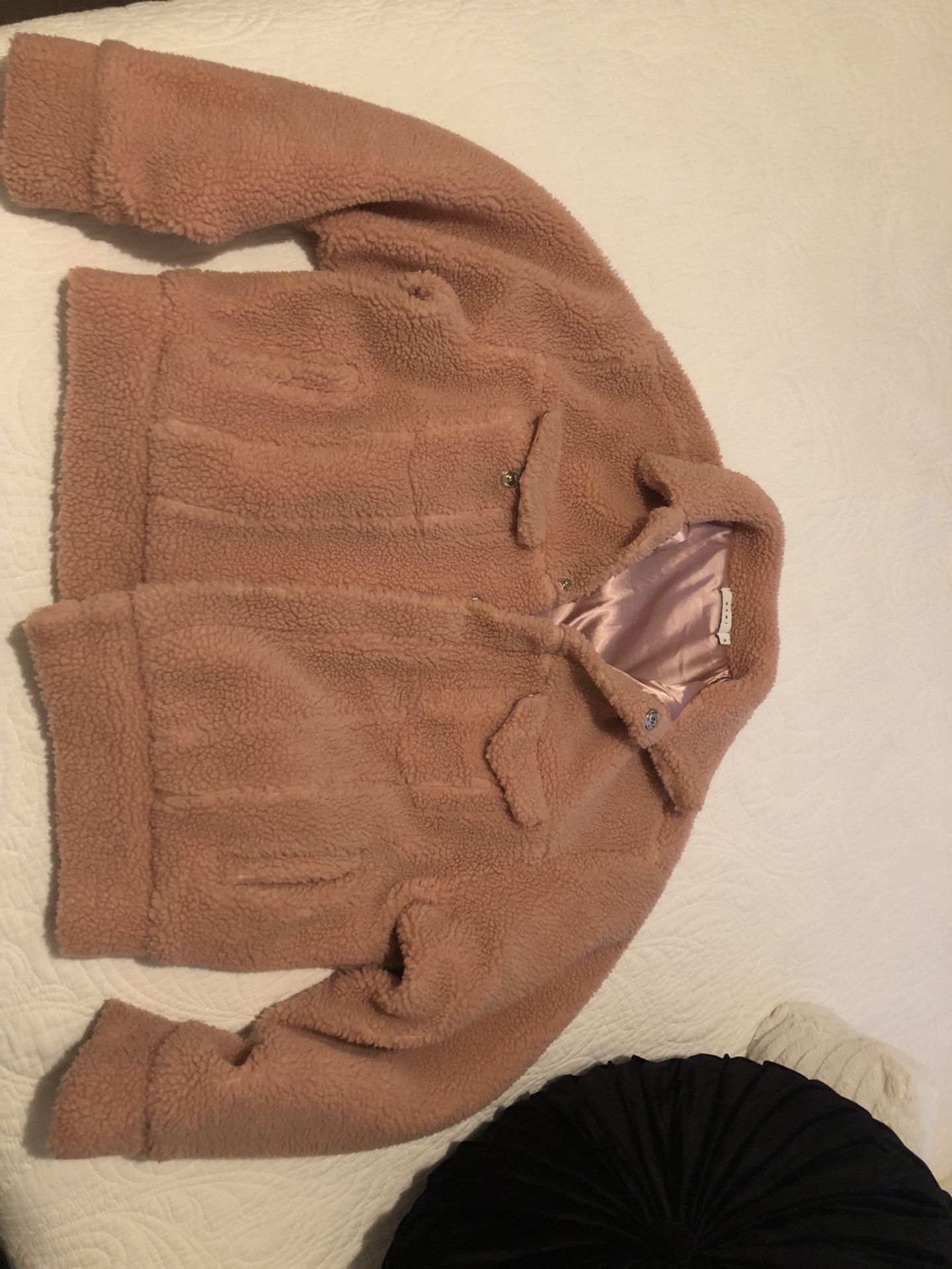 Sherpa Coat (salmon Color)