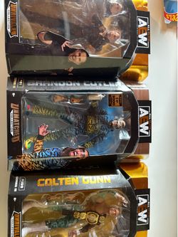 3 AEW figures
