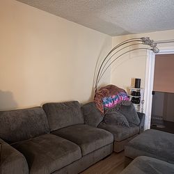 Grey Sectional- Good Condition
