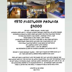 1970 Fleetwood Prowler Camper Trailer