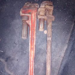 Two 18" Pipe Wrenches