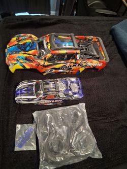 Traxxas xmax and rustler body/tires