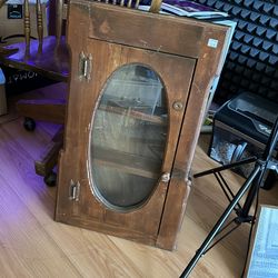 Antique wooden display box