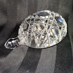 Vtg Waterford Crystal Turtle Figurine/ Paperweight/ Sculpture