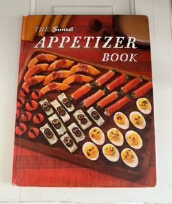 Vintage 1965 Sunset The Appetizer Book , 1st printing hardback cook book.